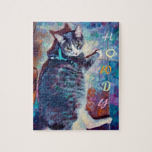 Fel, de Kat Legpuzzel (Verticaal)
