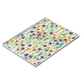 Fel gekleurde Bloemen Waterverf Notitieboek/Journa Notitieboek (Linkerzijde)