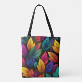 FEL GEKLEURDE HERFSTBLADEREN TOTE BAG (Achterkant)