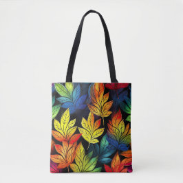 FEL GEKLEURDE HERFSTBLADEREN TOTE BAG