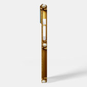 Fel gekleurde narcis in Gouden Lijst Case-Mate iPhone Case (Achterkant / Links)