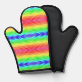 Fel gekleurde ovenwant met een regenboog (Voorkant / Achterkant)