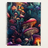 Fel gekleurde paddenstoelen planner (Voorkant)