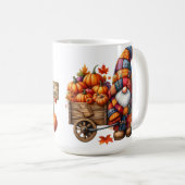 FEL GEKLEURDE SCHATTIGEE PATCHWORK HERFST GNOMES KOFFIEMOK (Voorkant rechts)