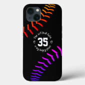 fel gewaagd softball veld mijn gelukkige plek Case-Mate iPhone case (Achterkant)