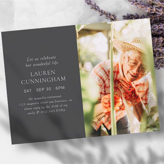 Fel haar levensmoderne, eenvoudige, minimalistisch briefkaart