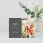 Fel haar levensmoderne, eenvoudige, minimalistisch briefkaart (Staand voorkant)