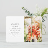 Fel haar levensmoderne, eenvoudige, minimalistisch kaart (Staand voorkant)