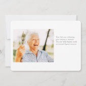 Fel haar levensmoderne, eenvoudige, minimalistisch kaart (Achterkant)