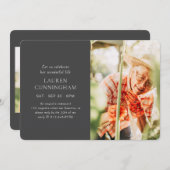 Fel haar levensmoderne, eenvoudige, minimalistisch kaart (Voorkant / Achterkant)