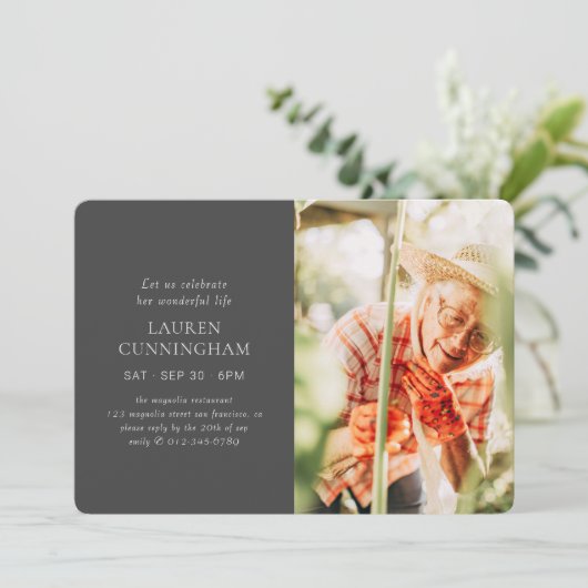 Fel haar levensmoderne, eenvoudige, minimalistisch kaart (Staand voorkant)