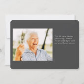 Fel haar levensmoderne, eenvoudige, minimalistisch kaart (Achterkant)