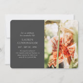 Fel haar levensmoderne, eenvoudige, minimalistisch kaart (Voorkant)