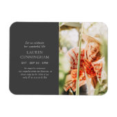 Fel haar levensmoderne, eenvoudige, minimalistisch magneet (Horizontaal)