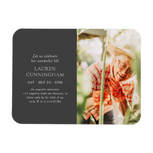 Fel haar levensmoderne, eenvoudige, minimalistisch magneet