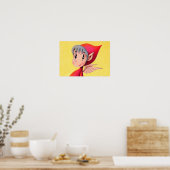 Fel rood duiveltje. poster (Keuken)