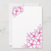 Fel Roze 60e Verjaardagsfeest Kaart (Achterkant)
