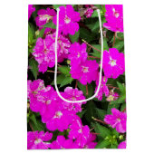 fel roze impatiestbloemen medium cadeauzakje (Achterkant)