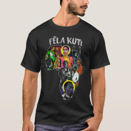 Fela Kuti Africa T-shirt - Pan-Afrikaanse kaartshi