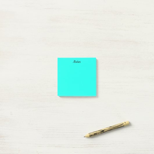 felblauw post-it® notes (Op bureau)