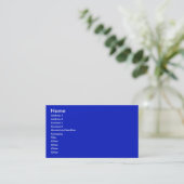 felblauw visitekaartje (Staand voorkant)
