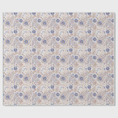 Feld Blume Paisley Muster Cadeaupapier (Vlak)
