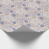 Feld Blume Paisley Muster Cadeaupapier (Hoek)