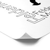 Feldenkrais Moves Me Poster | Zwart-wit (Hoek)