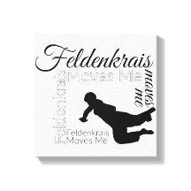 Feldenkrais verplaatst me canvas | Zwart-wit