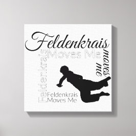 Feldenkrais verplaatst me canvas | Zwart-wit