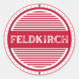 Feldkirch City Pride Embleem – Oostenrijkse identi Ronde Sticker