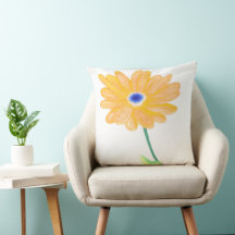 Felgekleurde Bloeiende Gele Bloem 