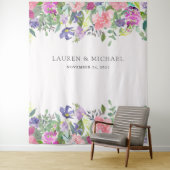 Felgekleurde Bloemen | Fotocabine Requisiet Wandkleed (In situ)