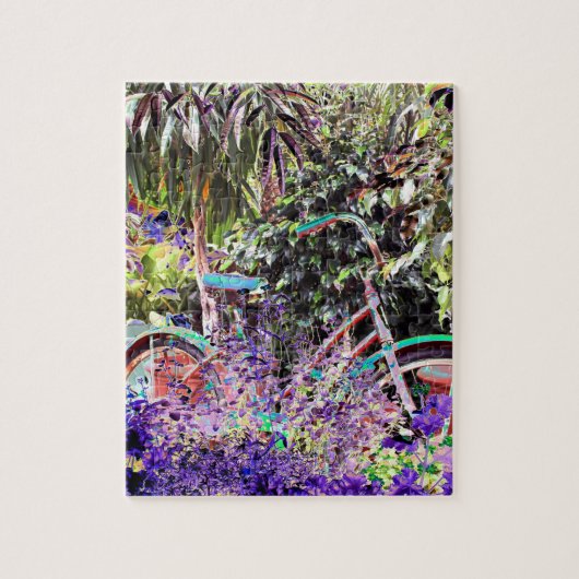 Felgekleurde Fiets Foto Kunst Legpuzzel (Verticaal)