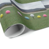 felgekleurde Golf Balls op een berg Cadeaupapier (Rol Hoek)
