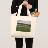felgekleurde Golf Balls op een berg Grote Tote Bag (Voorkant (product))