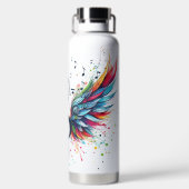 FELGEKLEURDE MUZIEKNOTEN & CLEFT WATERFLES (Achterkant)