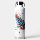 FELGEKLEURDE MUZIEKNOTEN & CLEFT WATERFLES (Voorkant)