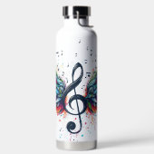 FELGEKLEURDE MUZIEKNOTEN & CLEFT WATERFLES (Links)