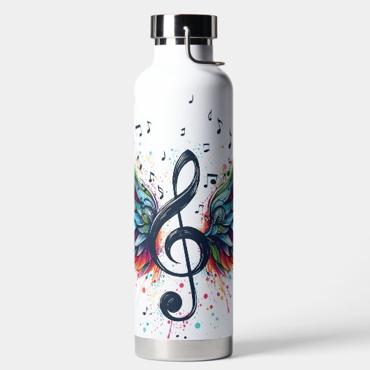 FELGEKLEURDE MUZIEKNOTEN & CLEFT WATERFLES (Links)