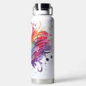 FELGEKLEURDE MUZIEKNOTEN & CLEFT WATERFLES (Achterkant)