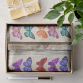 Felgekleurde Pastel Vlinders Tissuepapier (Geschenk)