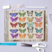 Felgekleurde Pastel Vlinders Tissuepapier (Craft)