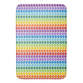 FELGEKLEURDE REGENBOOGHARTEN BADMAT (Voorkant Verticaal)