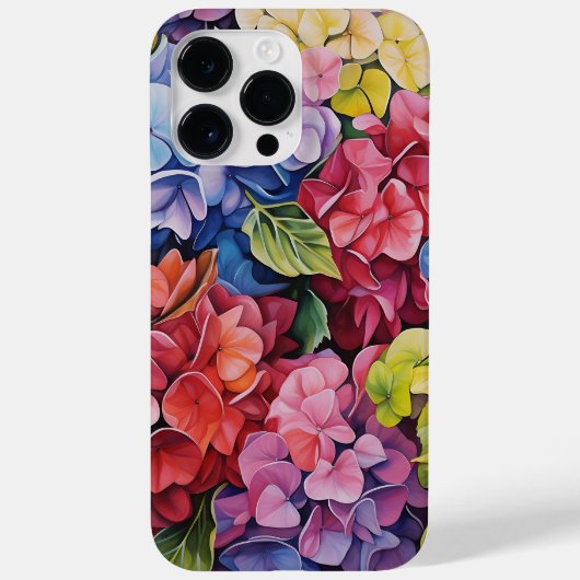 FELGEKLEURDE WATERVERF HYDRANGEA FLOWERS Case-Mate iPhone CASE (Achterkant)