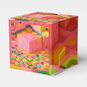 felgekleurde zoetheid bedankdoosjes (Voorkant Zijde)