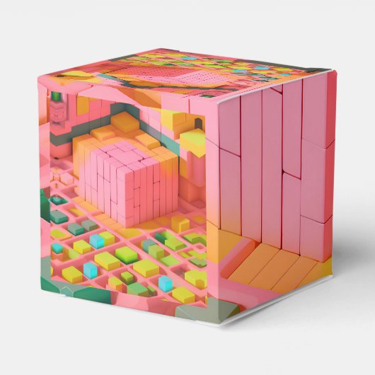 felgekleurde zoetheid bedankdoosjes (Achterkant)