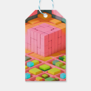 felgekleurde zoetheid cadeaulabel