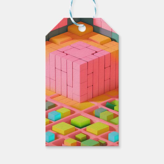 felgekleurde zoetheid cadeaulabel (Voorkant)