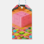 felgekleurde zoetheid cadeaulabel (Achterkant)